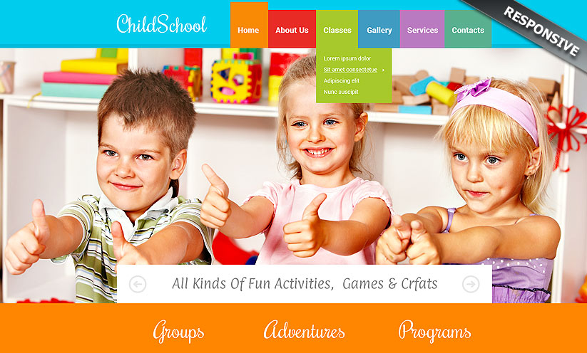 Children School Bootstrap Template ID 300111795 From Bootstrap 