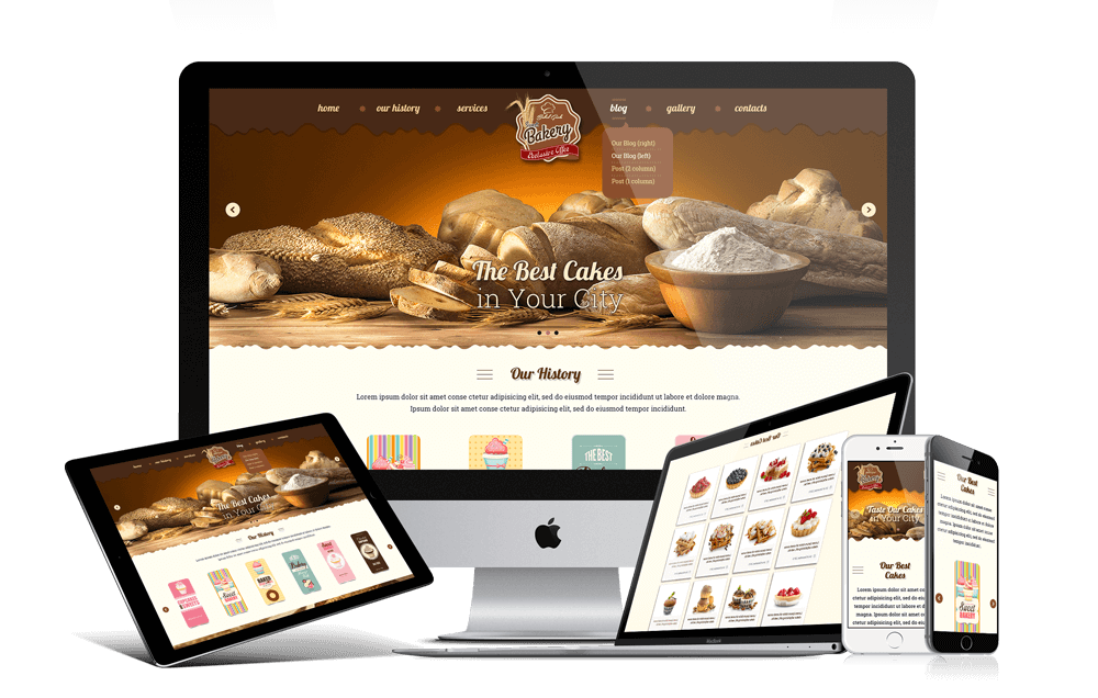 bakery bootstrap template