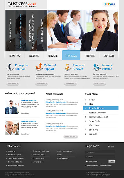 Business v2.5 - Joomla template ID: 300111013 from bootstrap-template.com