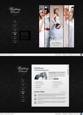 Wedding Dresses HTML5 template ID: 300111670